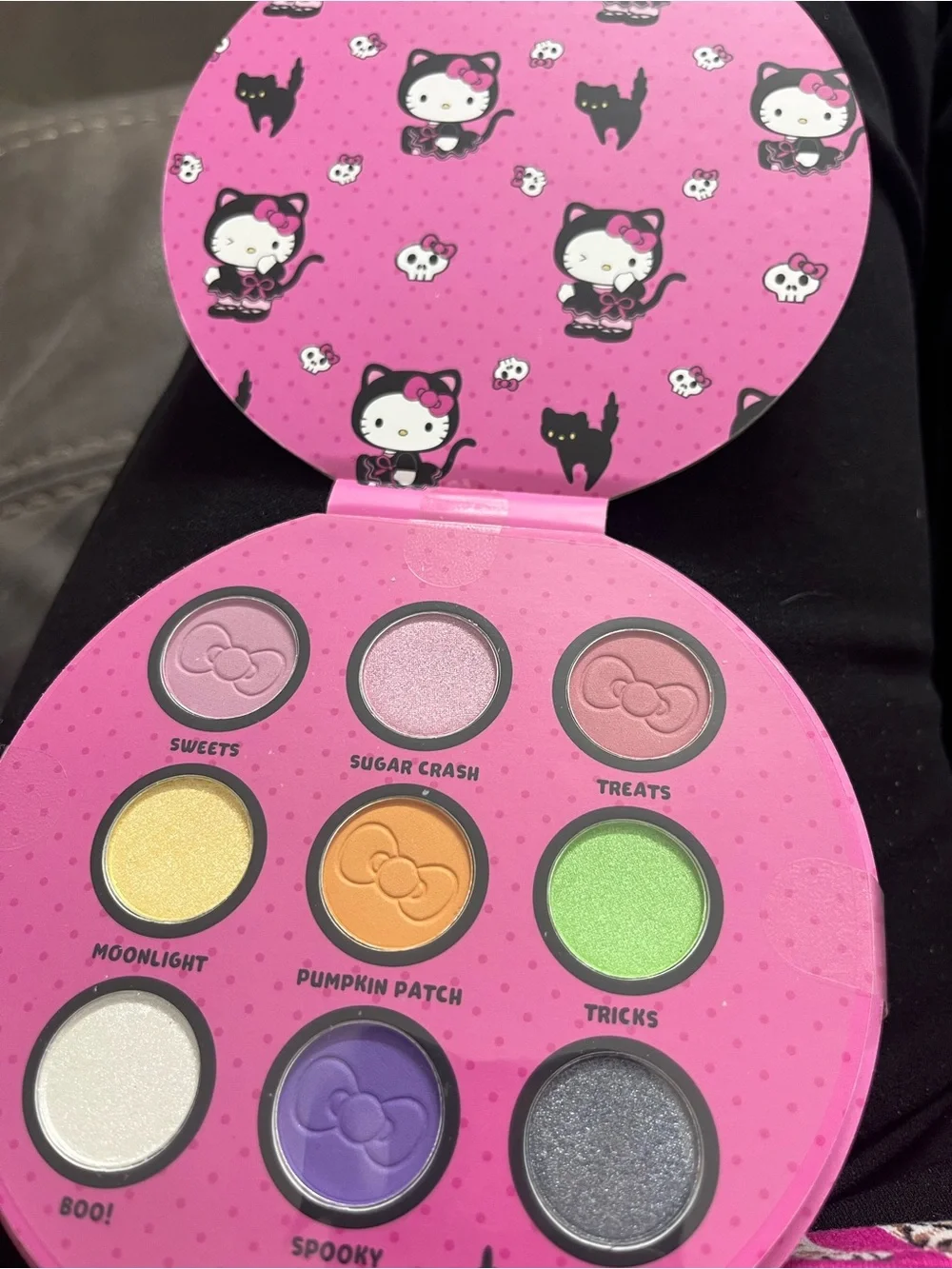 Hello Kitty Pink & Black Cat-Themed Eyeshadow Palette
